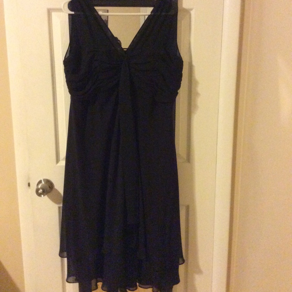 Black Chiffon Cocktail Dress